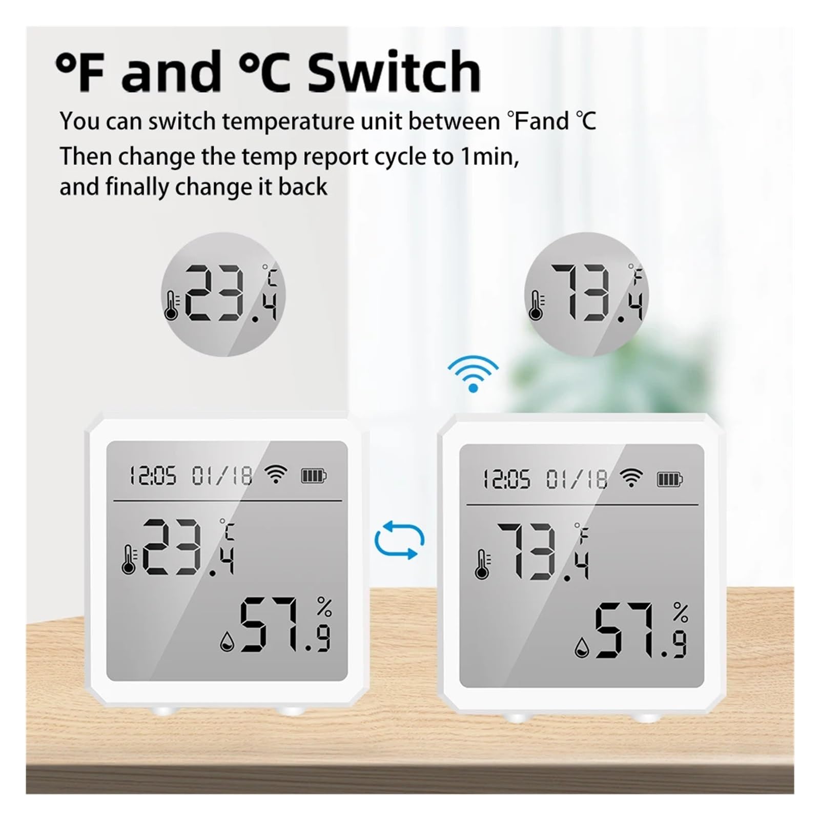 Tuya Smart Life Zigbee Czujnik Temperatury I Wilgotności Termometr Wewnętrzny Detektor Dokładne Pomiary(Black)