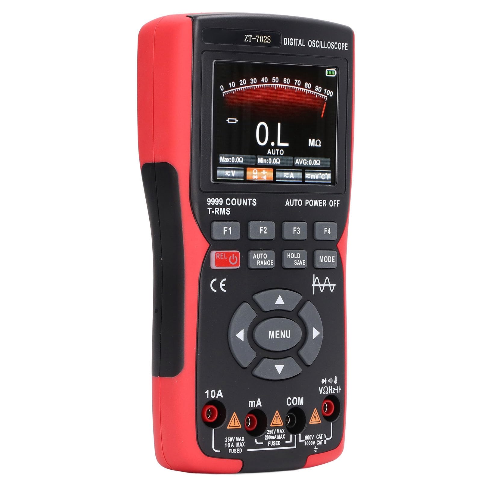 Zunate Handheld Digital Oscilloscope Multimeter 2.8Inch Color