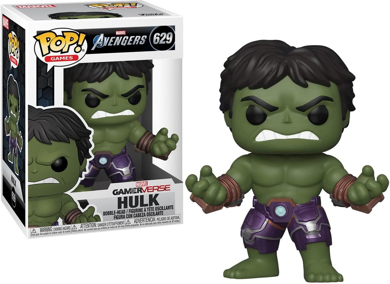 Pop! Marvel: Avengers Game - Hulk (Stark Tech Suit), Multicolor, Model:47759