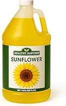Healthy Harvest Non-GMO Sunflower Oil - Healthy Cooking Oil for Cooking, Baking, Frying & More - Naturally Processed to Retain Natural Antioxidants (One Gallon)