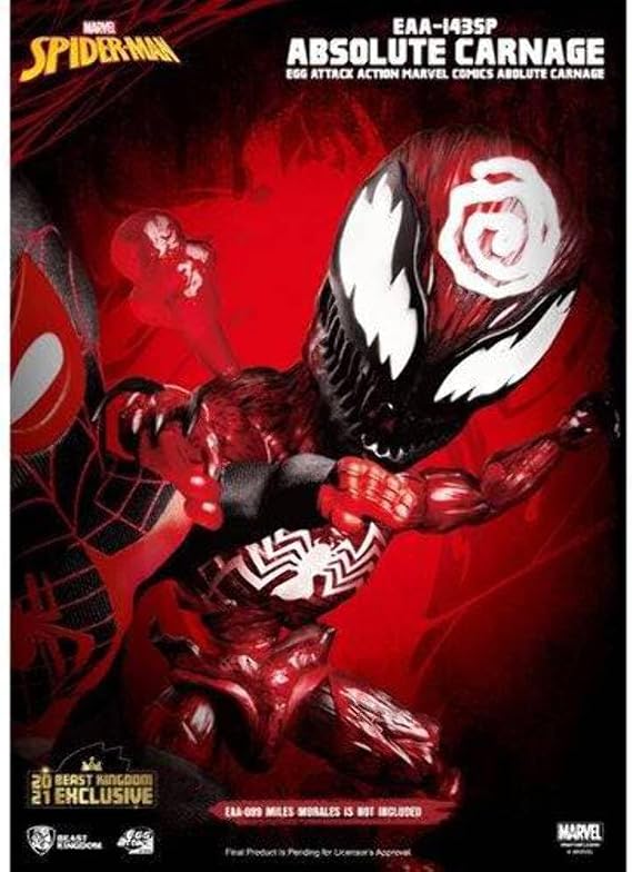 Beast Kingdom Marvel Comics: Absolute Carnage EAA-143SP Egg Attack Special Edition Action Figure, Multicolor