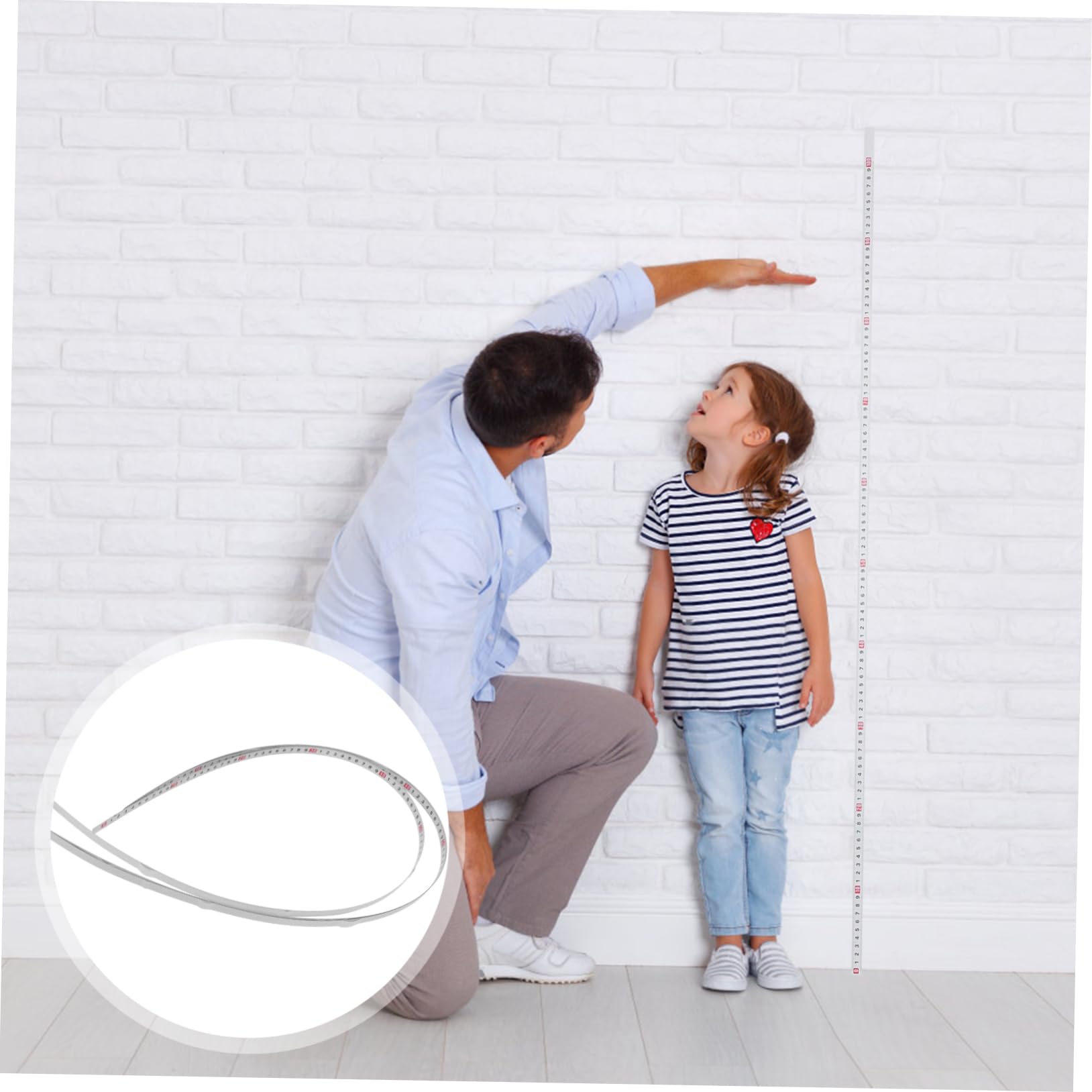 UKCOCO 15pièces Règle Adhésive Métallique Ruban De Mesure Auto-collant Pour Atelier Bureau Mur Outil Pratique Pour Mesure Précise