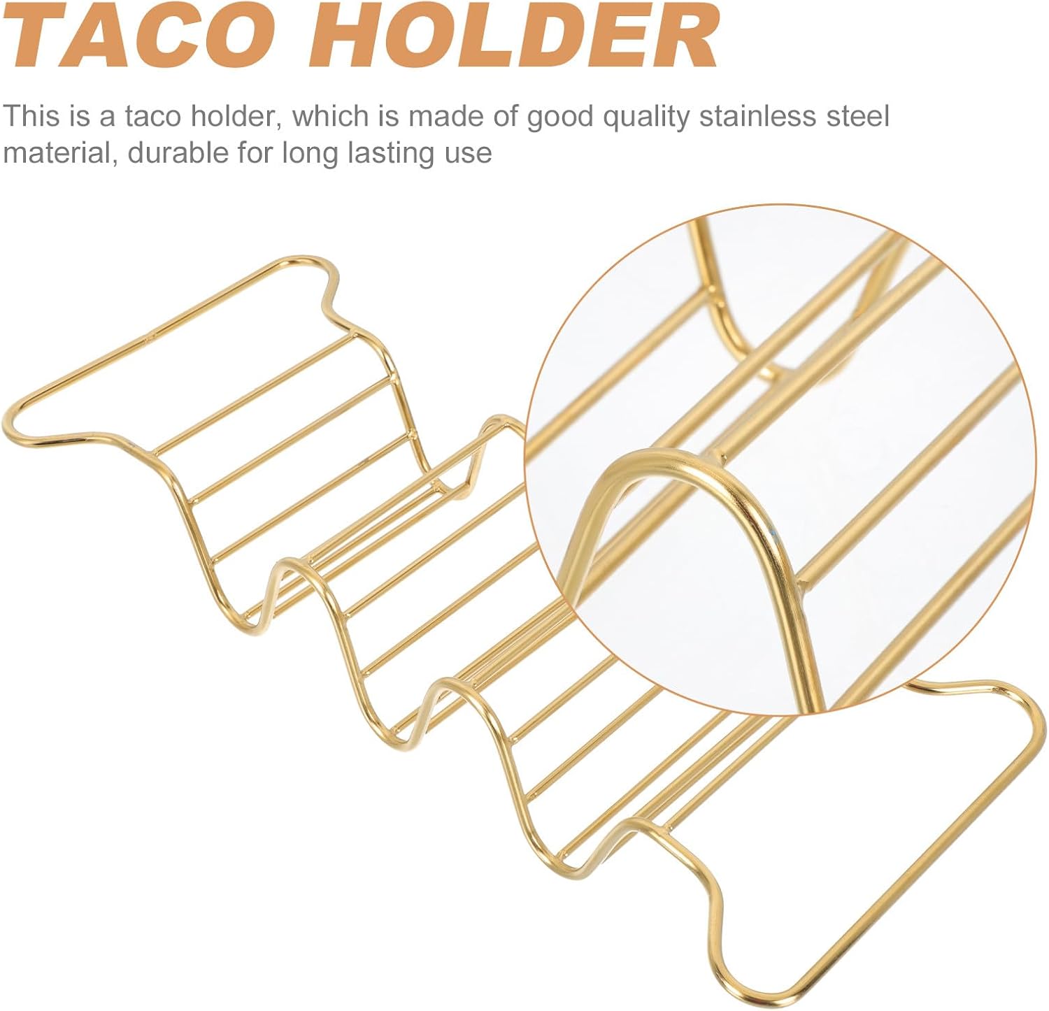 Stainless Steel Pancake Stand Taco Holder for Standard Plates