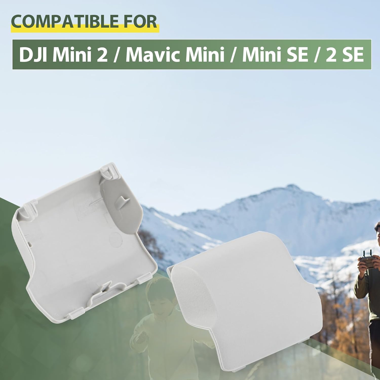 Drone Body Battery Cover for DJI Mini 2 Replacement for DJI Mavic Mini/Mini SE/Mini 2 SE Battery Cover Door Replacement Drone Spare Part Accessories
