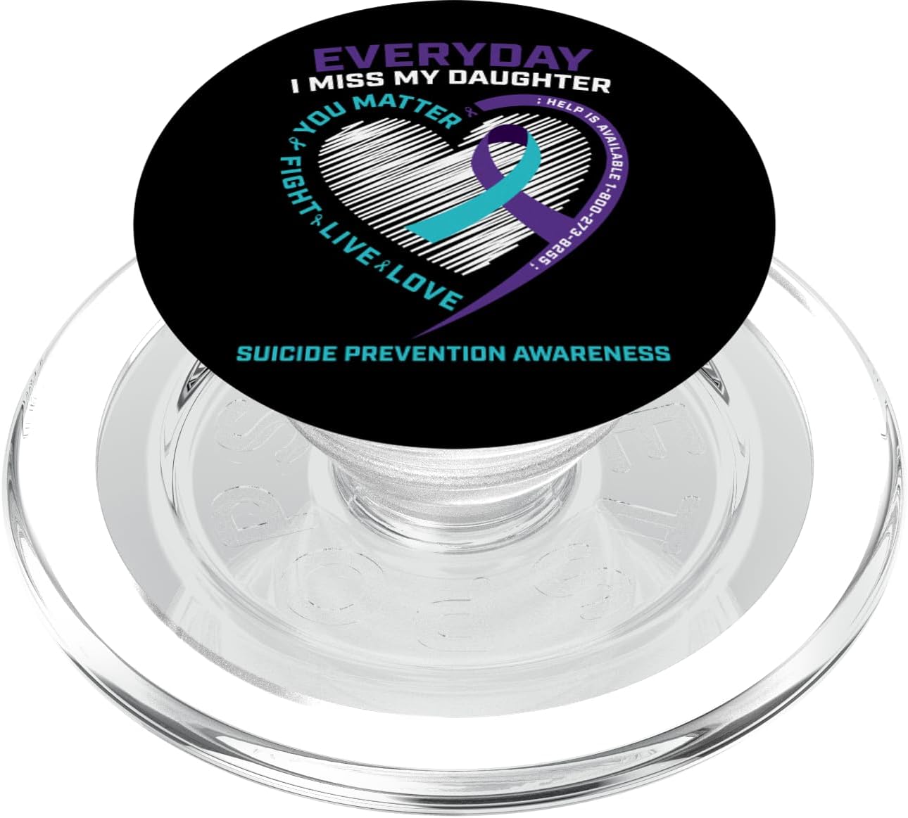 Mom Dad You Matter Prevention Daughter Suicide Awareness PopSockets MagSafe PopGrip for iPhone