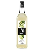 Vista 86 de 1883 Jarabe de manzana para bebidas, fabricado en Francia, botella de vidrio de 1 litro