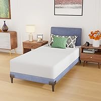 Vista 15 de PayLessHere Colchón individual de 6 pulgadas, colchón de espuma viscoelástica de gel de firmeza media, blanco, con funda de cremallera lavable