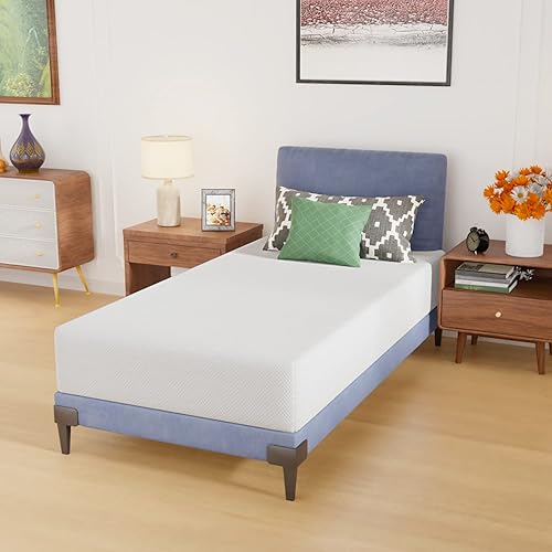 Miniatura 15 de PayLessHere Colchón Queen de 12 pulgadas Colchón de espuma viscoelástica de gel firme medio Blanco con funda con cremallera lavable
