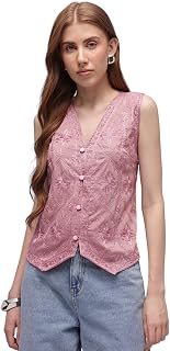 Amazon Brand - INKAST Embroidered Top Price In India