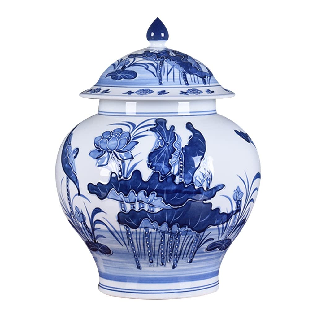 Jingdezhen Keramik-Ingwerkrug Vase Dekoration Tempelkrug Dekorative Krüge HeimdeJingdezhen Keramik-Ingwerkrug Vase Dekoration Tempelkrug Dekorative Krüge Heimdekor Möbel Porzellankrug,