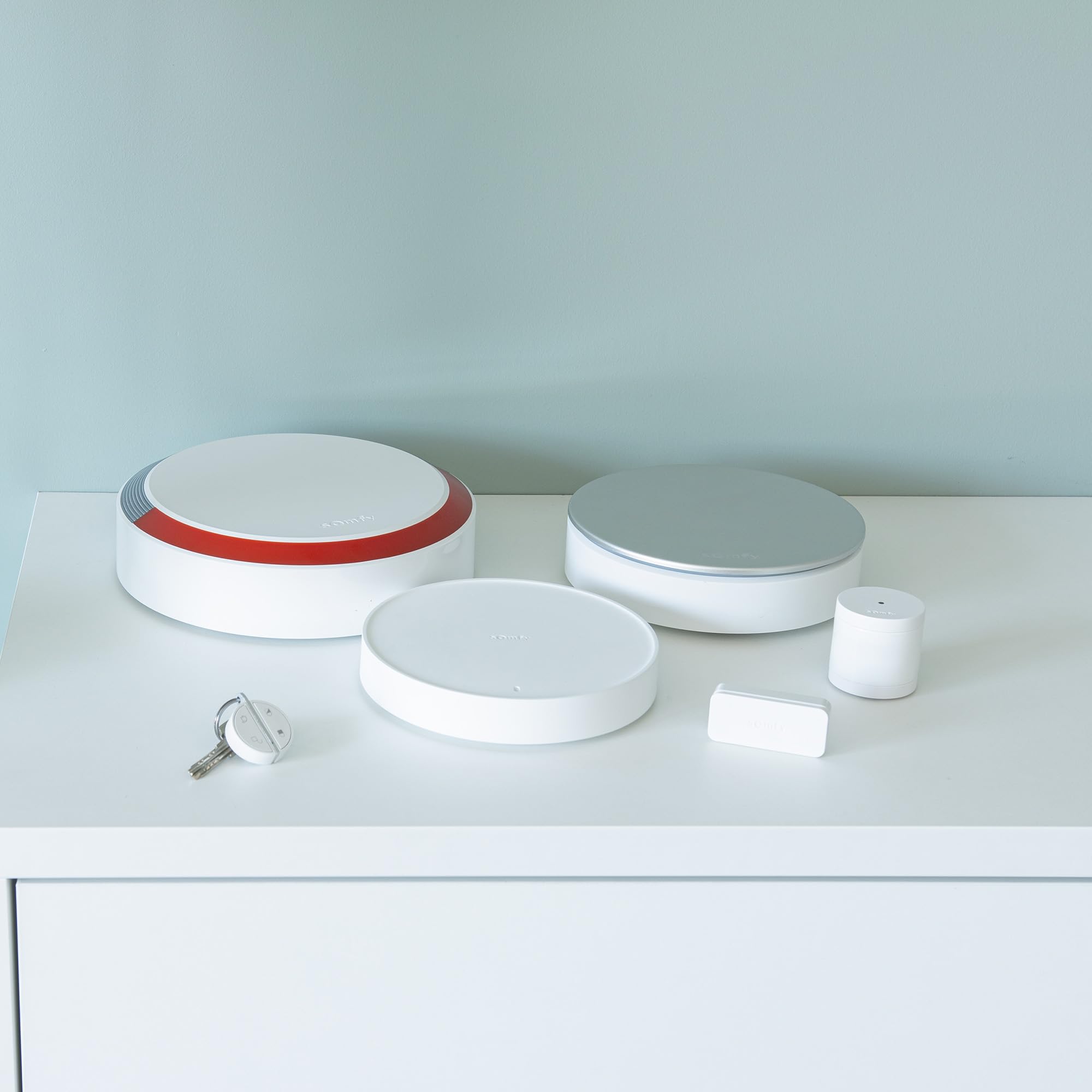 Somfy 1875282 - Home Alarm Essential Plus Integral | Alarma para el hogar inalámbrica conectada | Somfy Protect | Compatible con Alexa, Google Assistant y Tahoma