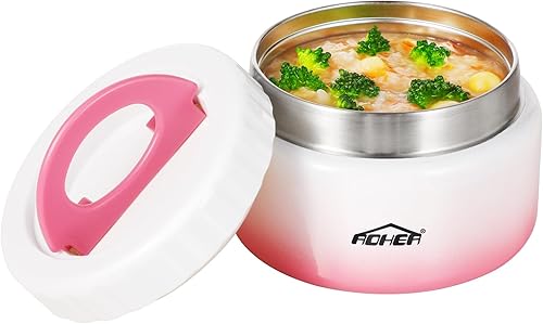 AOHEA Termo de comida caliente para niños, tarro aislado de 8 onzas para alimentos que mantiene el almuerzo calientefrío durante horas, termo de