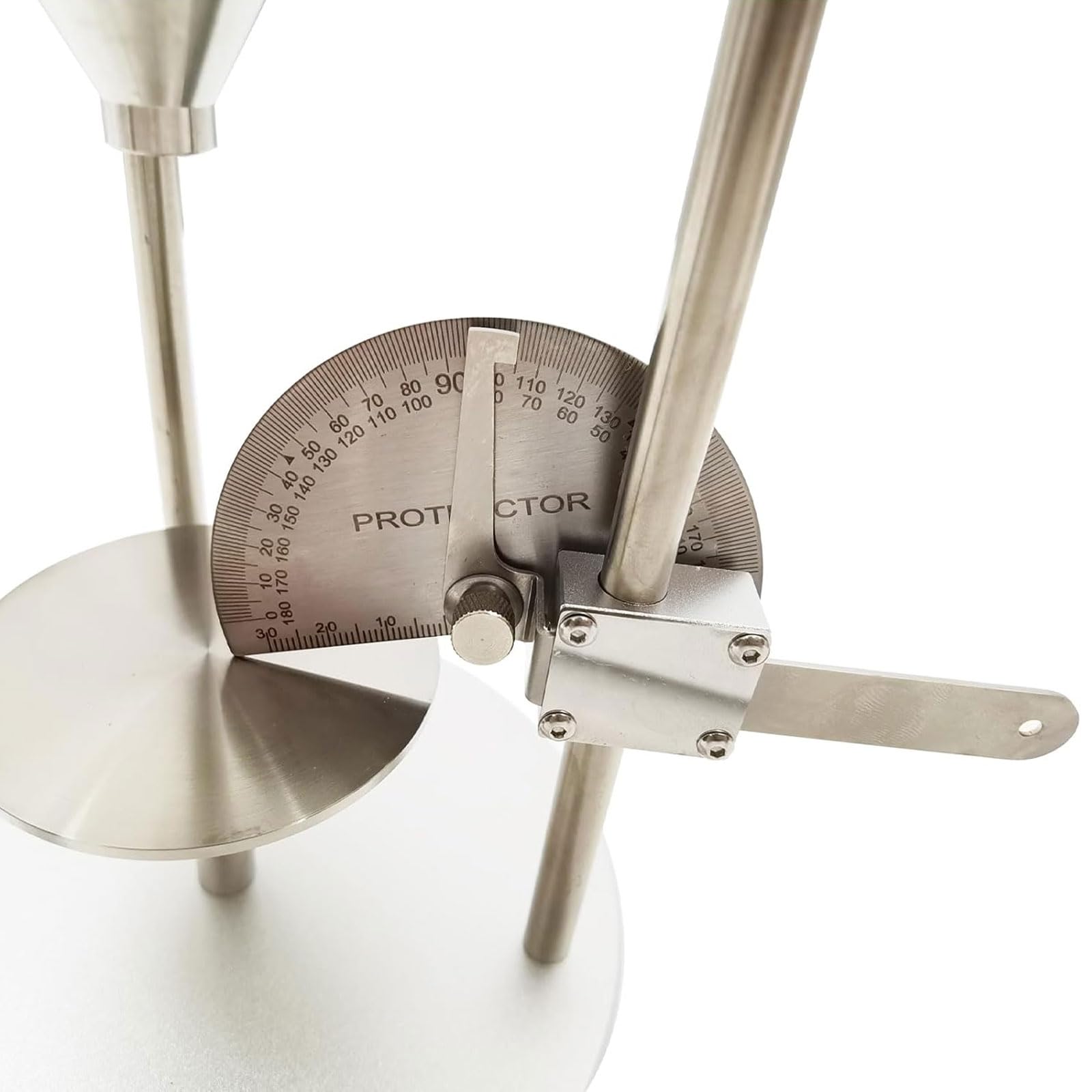 Tester płynności proszku stałego, przyrząd do pomiaru kąta osadzania kurzu, kąt stożka lejka 60°±0,5°, do użytku uniwersyteckiego i laboratoryjnego