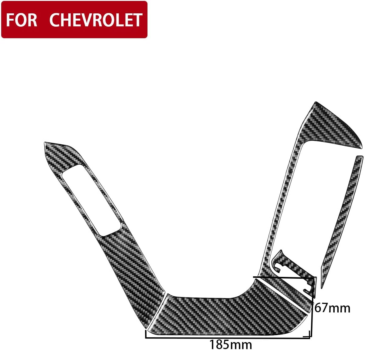 Car Dashboard Vent Bezel 5pcs Decals Carbon Fiber Accessories Protections Stickers Compatible with Chevrolet Silverado 1500/GMC Sierra 1500 2014 2015 2016 2017 2018