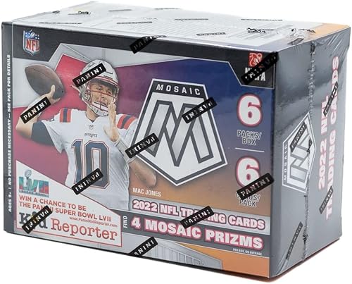 Miniatura 2 de 2022 Mosaic NFL Trading Cards Blaster Box Factory Sealed 6 cards per Pack and 6 Packs Per Box