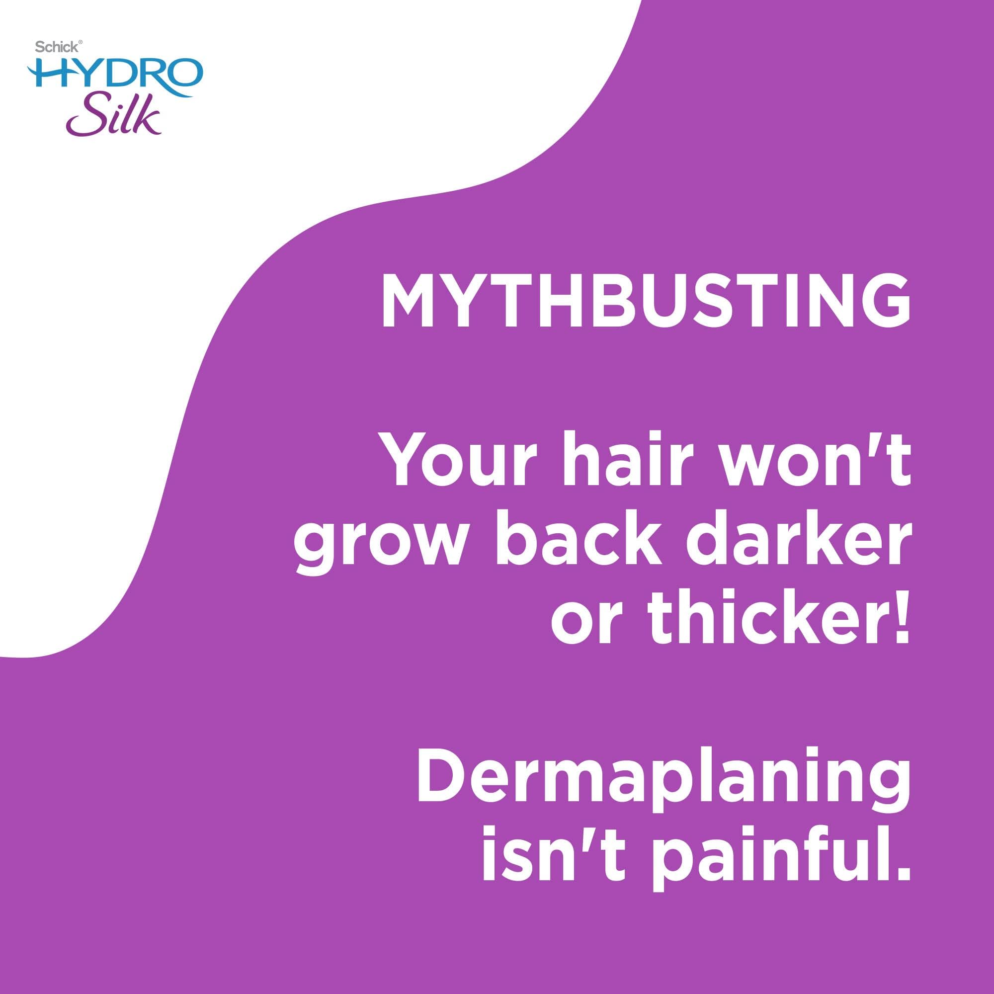 Schick Hydro Silk DermaPro Dermaplaning Razor Refill Blades, 6 Count