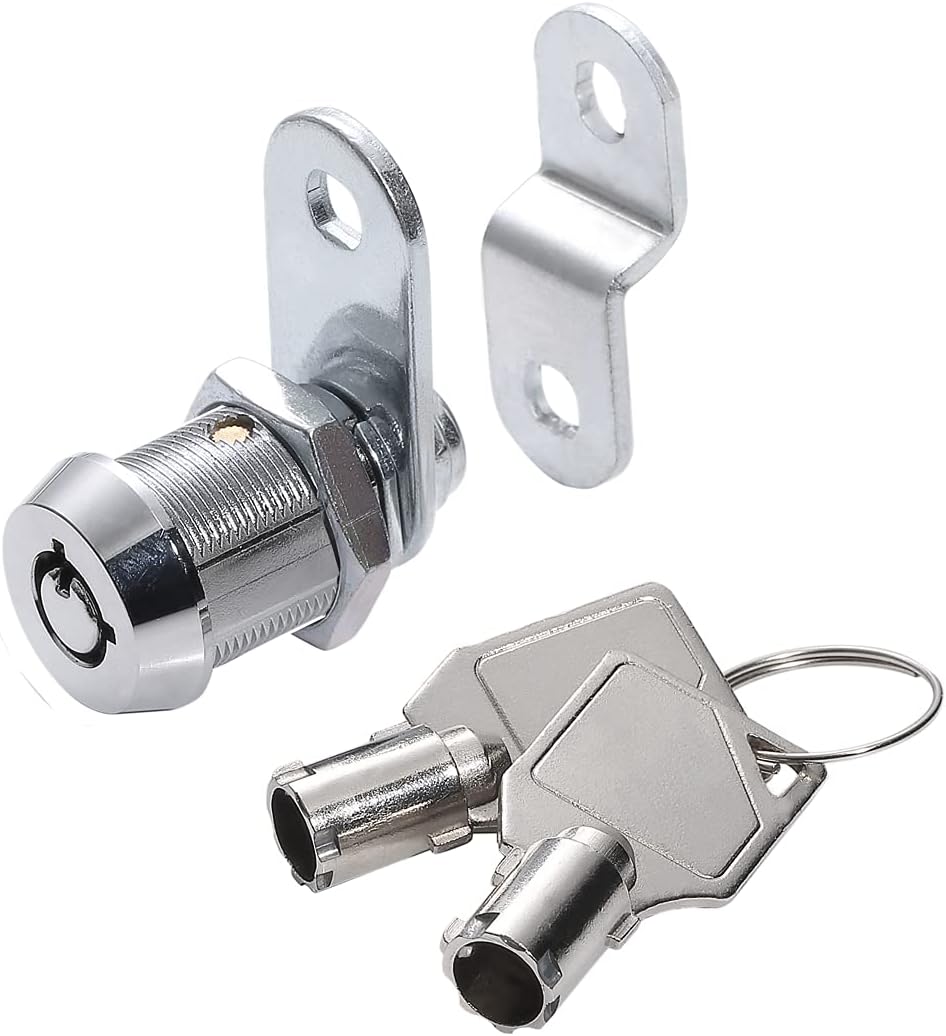 WOOCH Tubular Cam Lock Lock,Keyed Alike Removable Key, 11/4