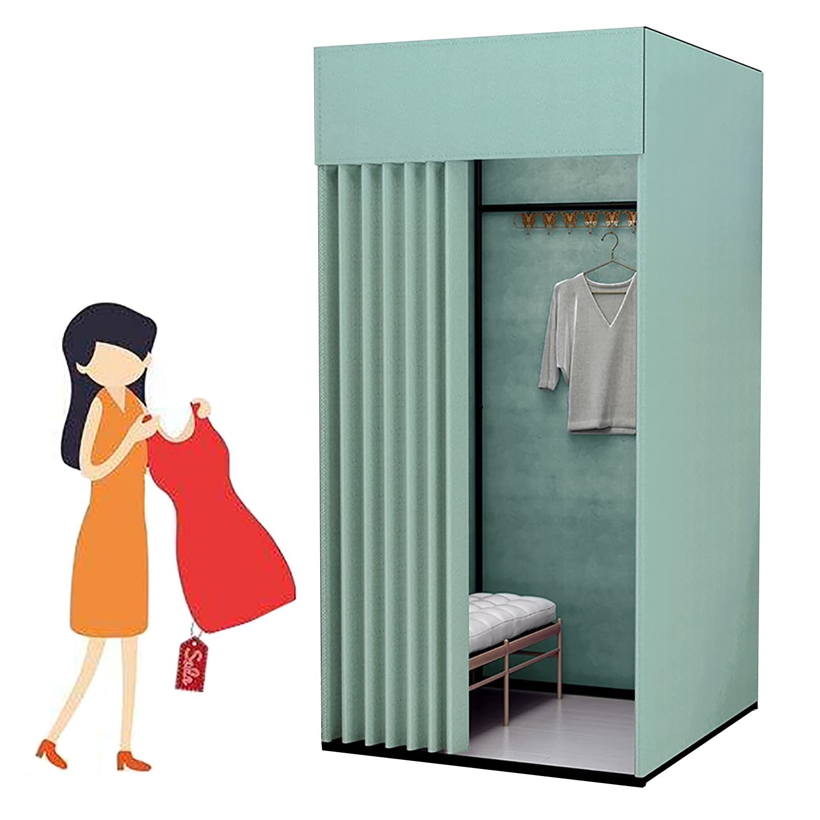 Vestiaire portable et cabine d'essayage mobile pour bureau et centre commercial
