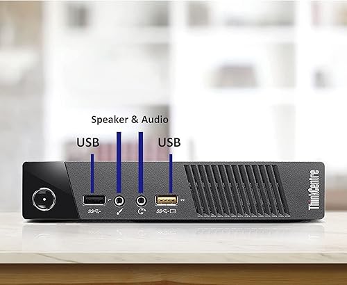 Miniatura 5 de Lenovo ThinkCentre M73 Tiny Desktop Computer Mini PC, Intel Core i5-4570T hasta 3,6 GHz, 8 GB de RAM, 256 GB SSD, WiFi Bluetooth, teclado y mouse