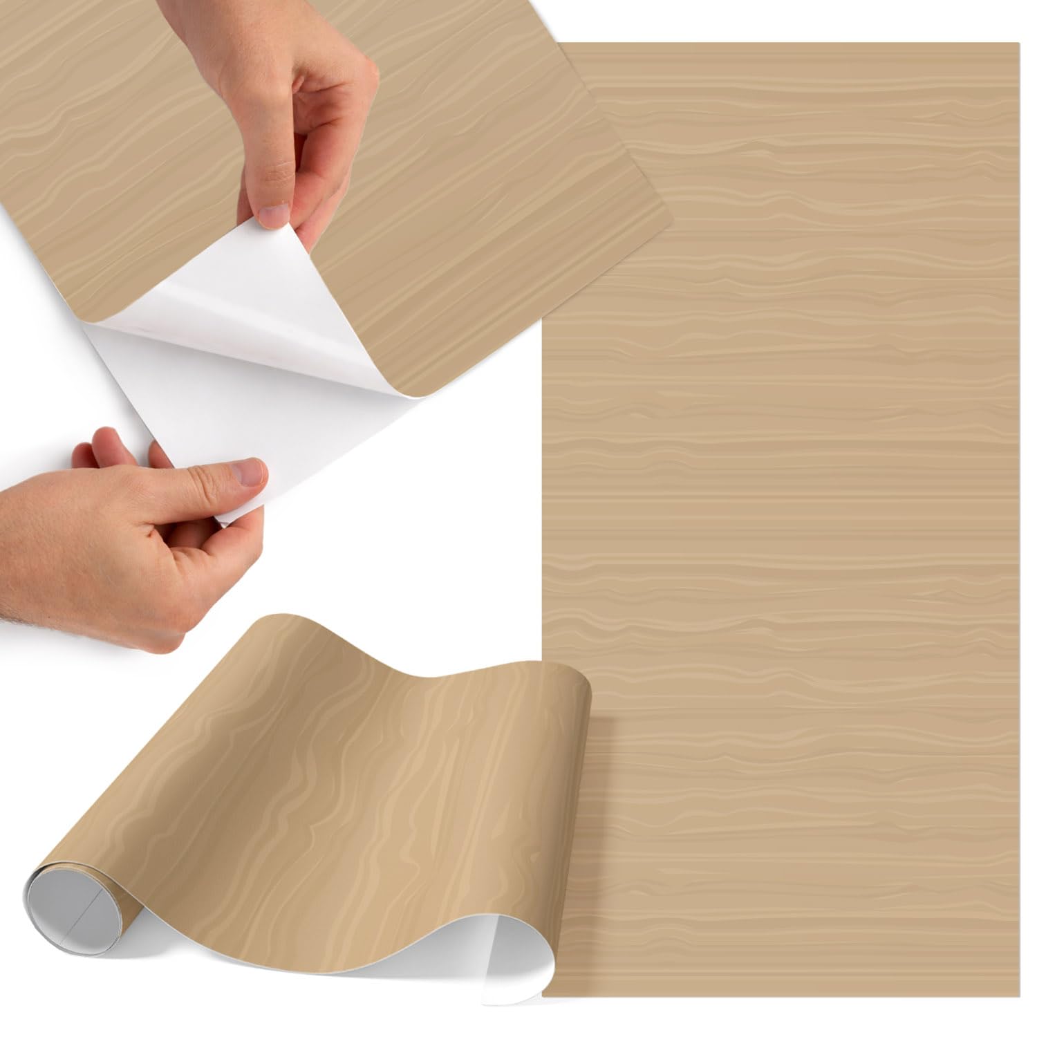 Papier adhésif pour meuble imperméable et facile à poser fini mat