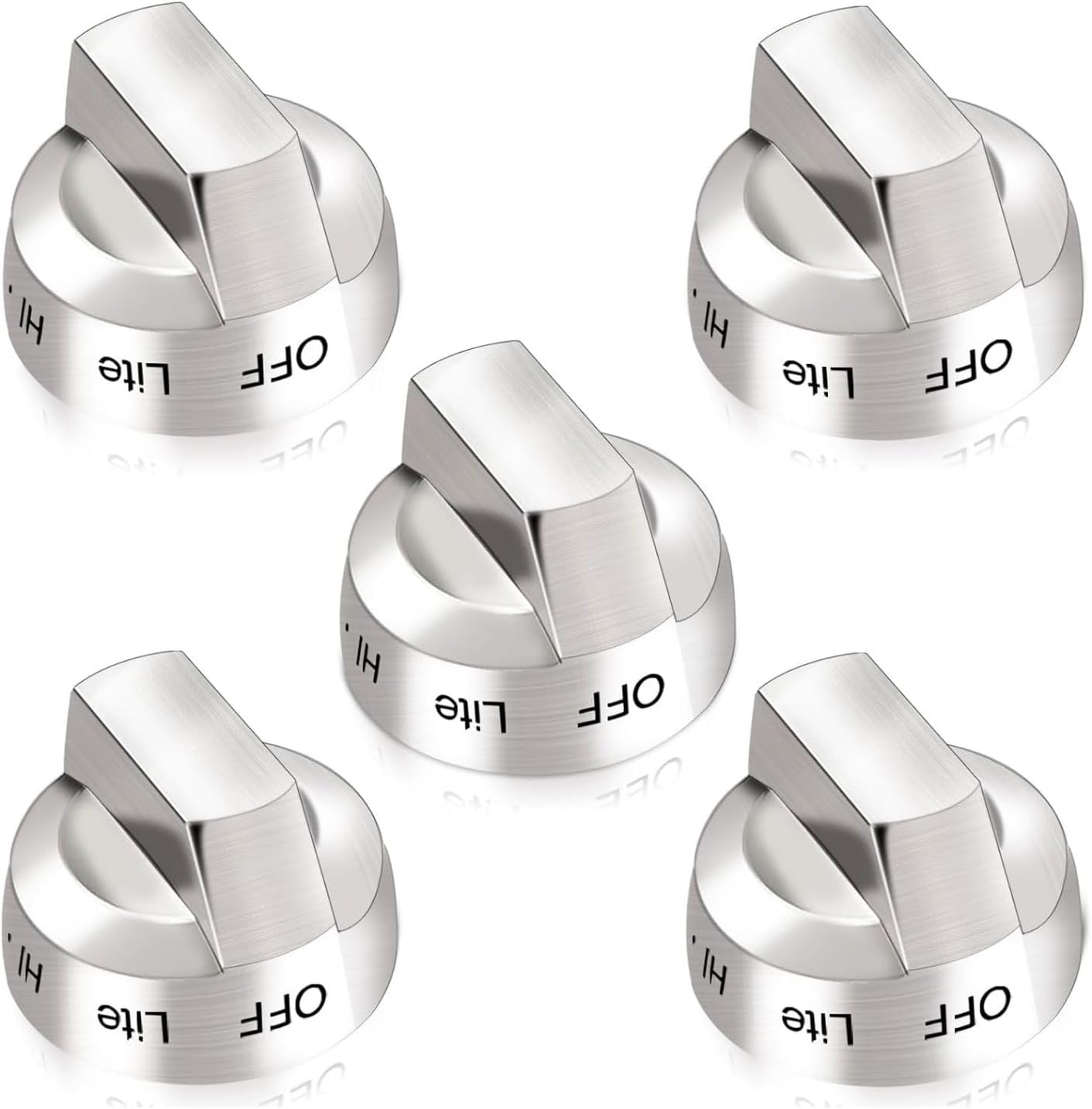 5Pcs DG94-00945A Replacement Stove Knobs for Samsung Gas Range Burner