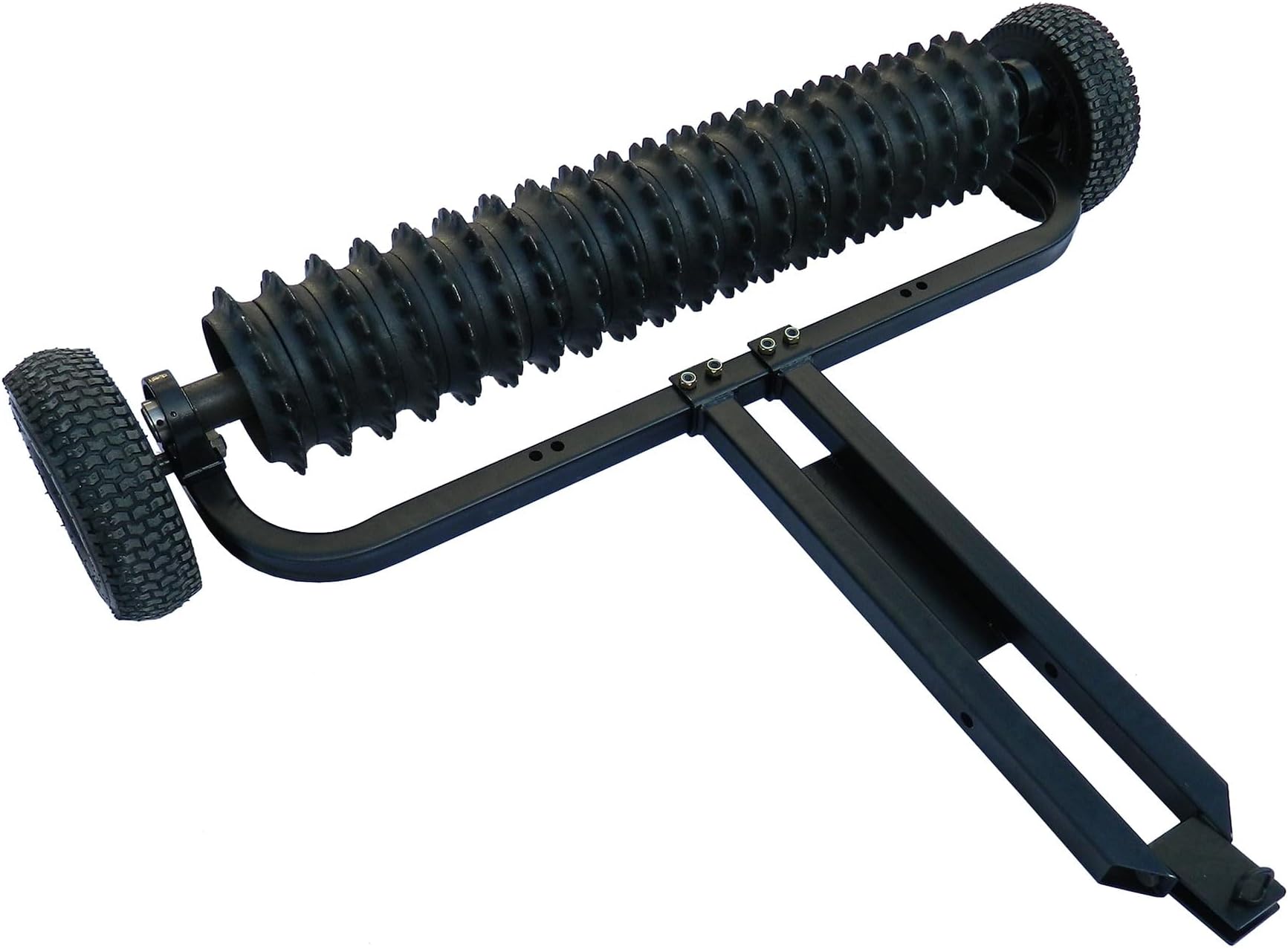 Field Tuff 48 Inch Cultipacker 3 Point Hitch Black Durable Agricultural Implement for Soil Preparation and Seed Bed Firming, Black