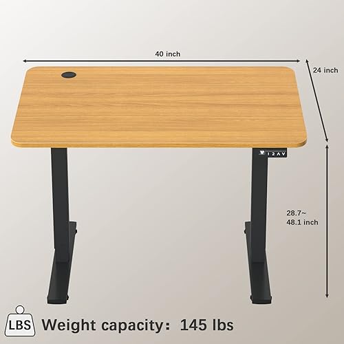 Miniatura 94 de Furmax - Escritorio eléctrico de altura ajustable de pie grande de 63 x 24 pulgadas, escritorio de pie para oficina en casa, alturas prestablecidas