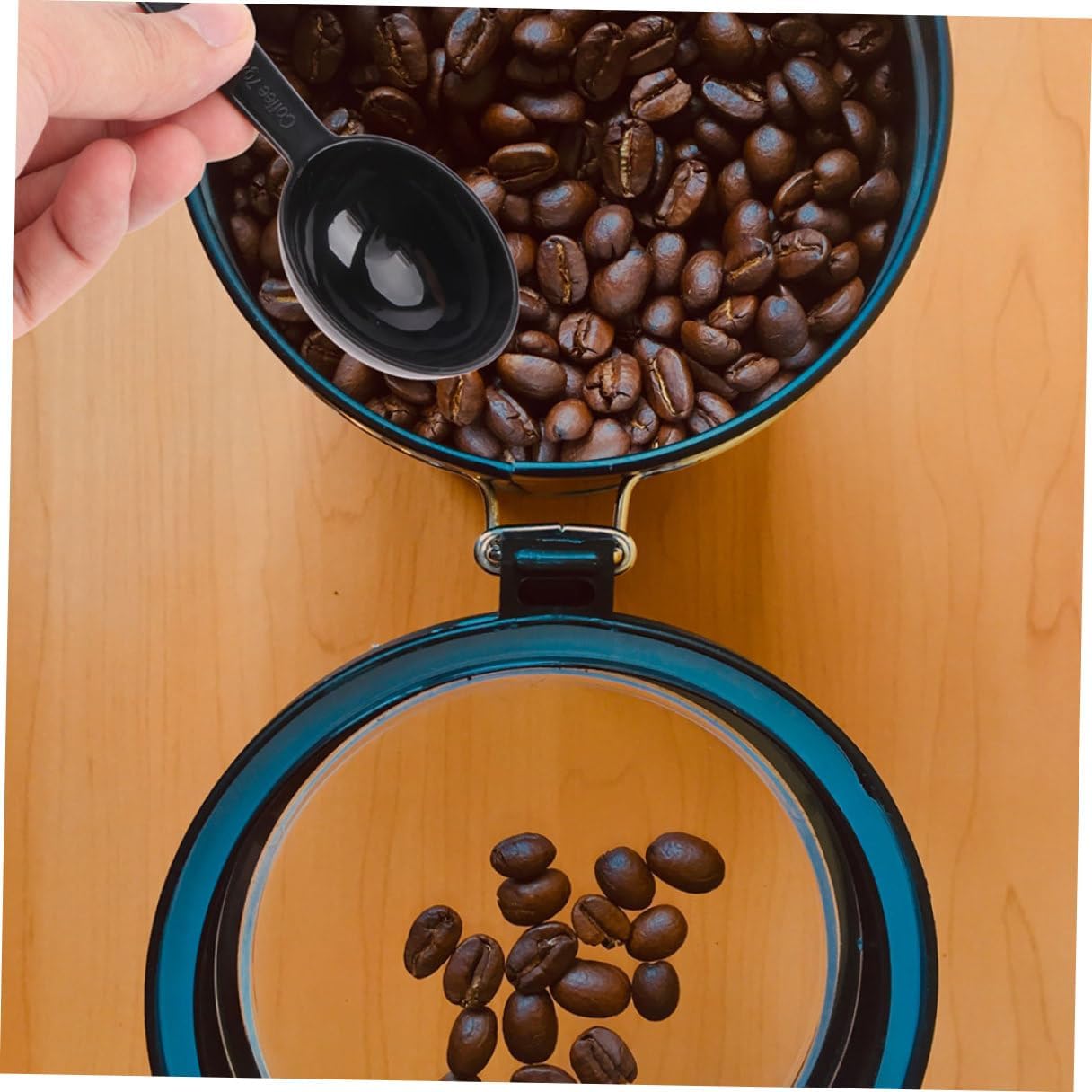 10Pcs Coffee Measuring Spoons Practical Teaspoons for Coffee Powder Milk Powder Sugar Spices Kitchen Scoop Black