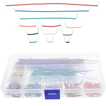 Preformed Box Wire for Breadboard 560pcs Jumper with 14 Kit Different Lengths Assorted Colour with Random Color Electronics and Prototyping