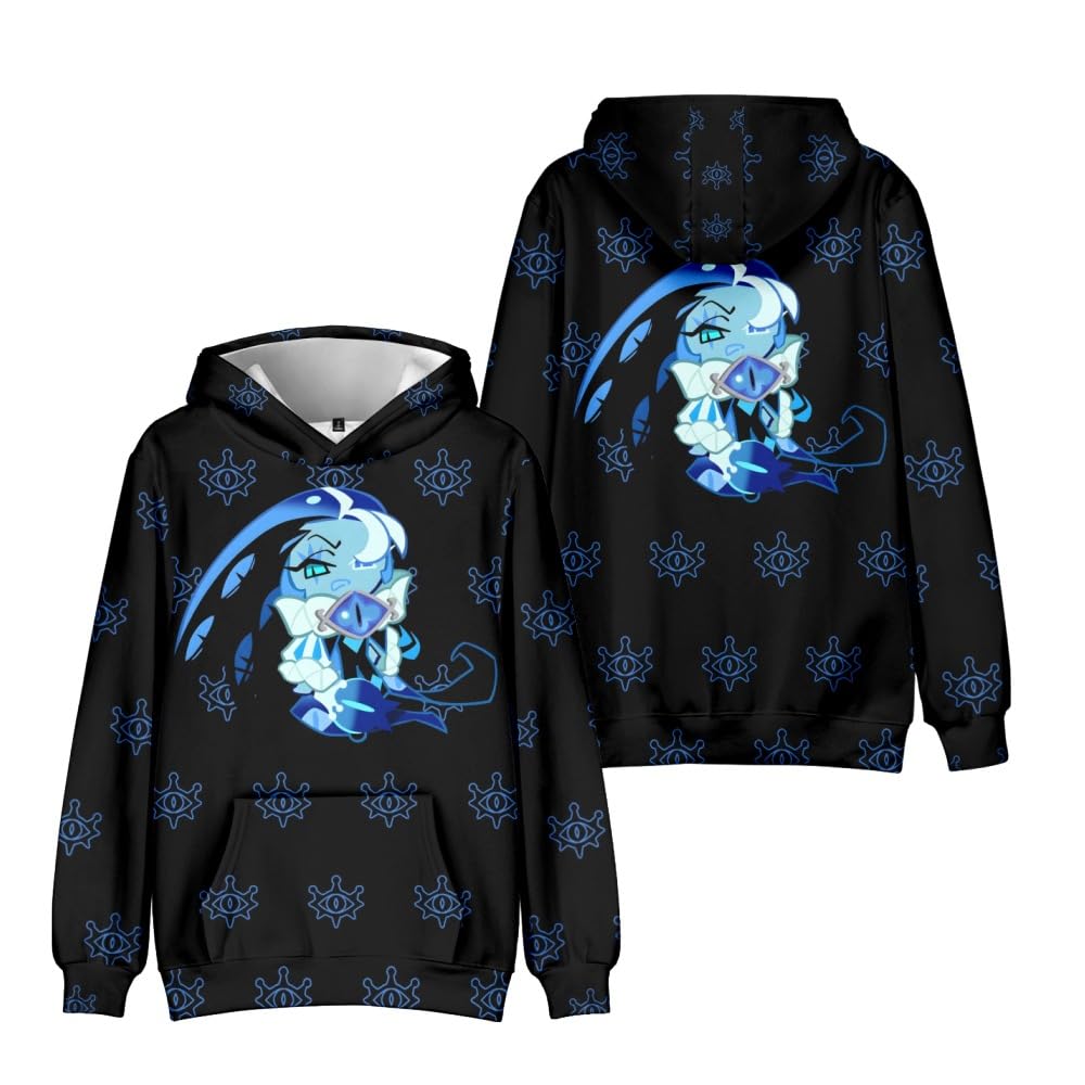 Hzsyc Boys K Ids Shadow Mil Cookie Character Group Hoody Shadow Mil Cookie 3D Figure Sweatshirt For Fans Gift (,11-12Years)