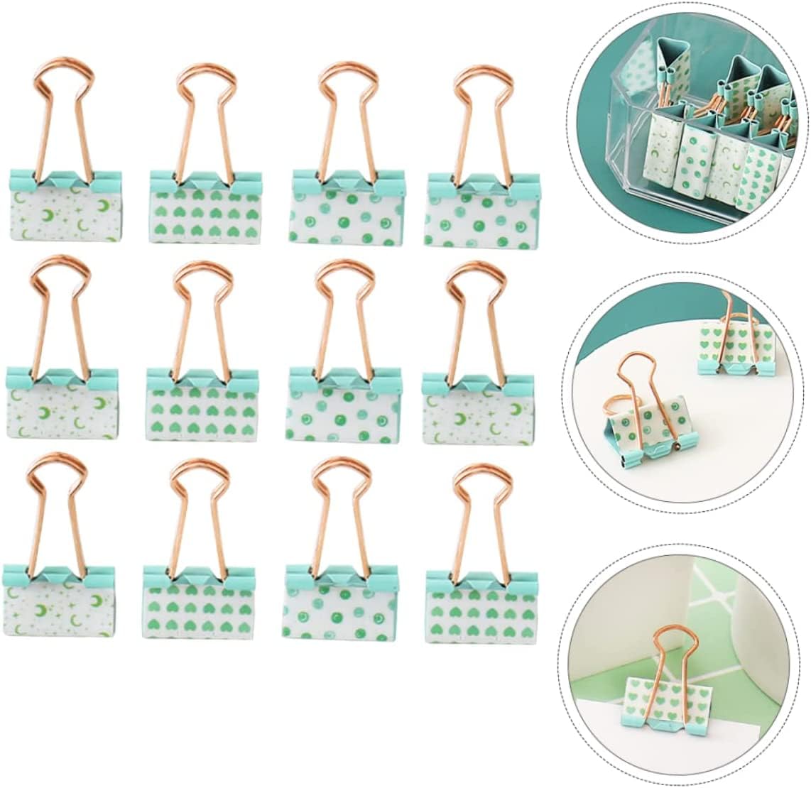 12 Stück Schwanzclip, Schwalbenschwanzclip, robuste Aktenordner, farbige Aktenordner-Klammern, Dokumentenclips