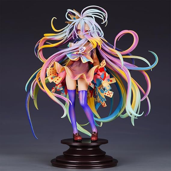 No Game No Life Shiro Anime Figure 1/7 Yuu Kamiya Art Works 9.5in PVC