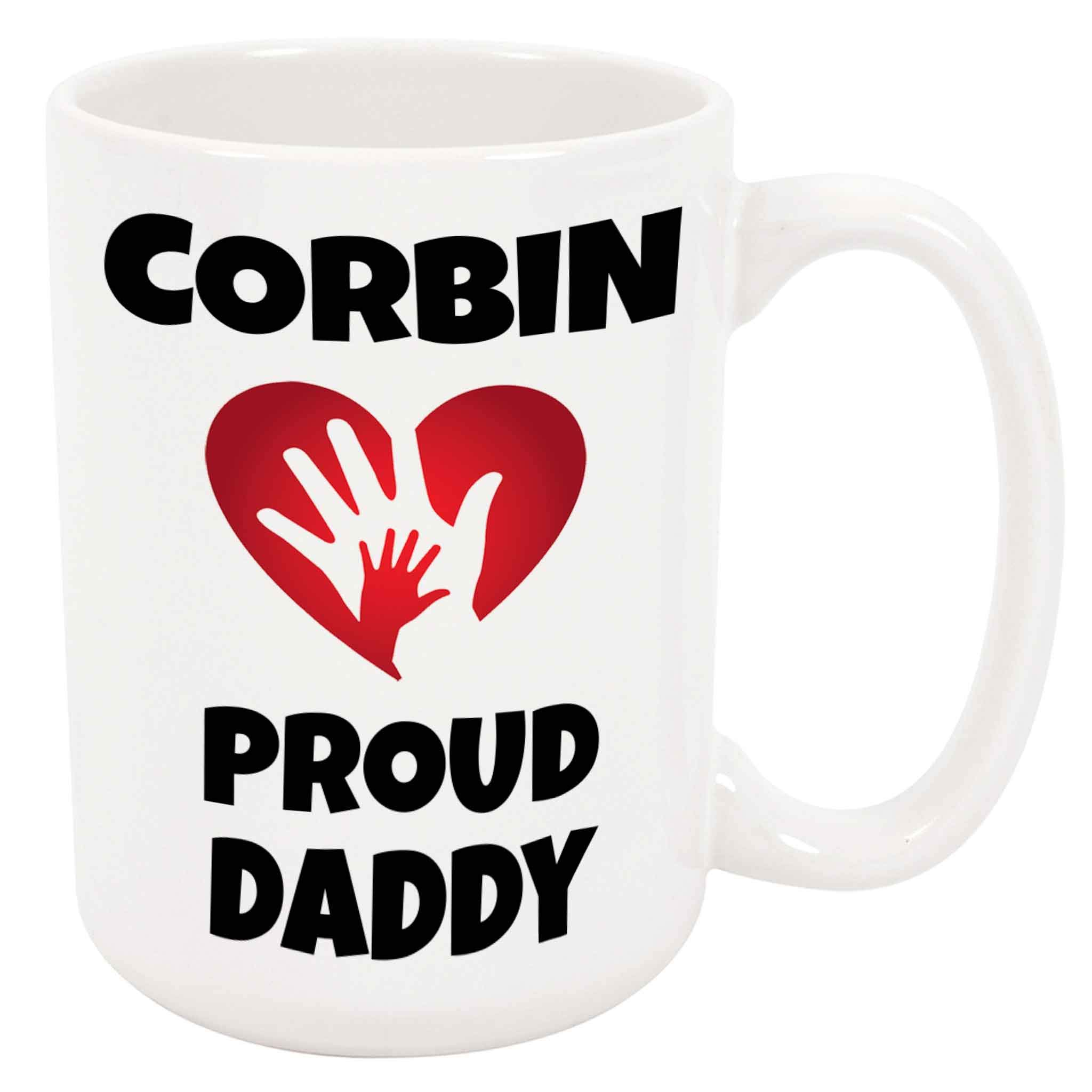 Tassen Corbin, stolzer Papa Kaffeetasse werdende Eltern 2 Stück