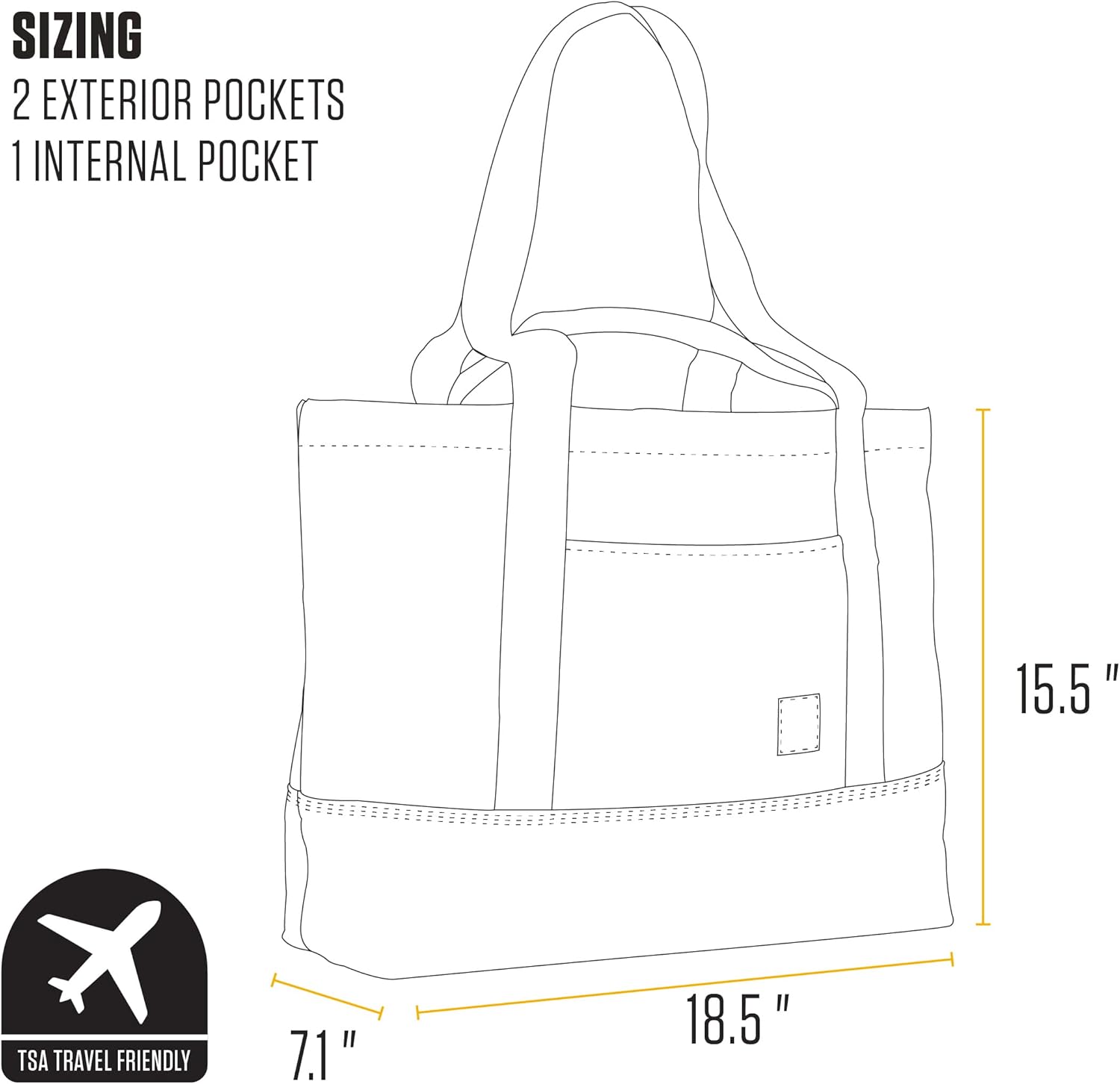 Carhartt Classic Vertical Open Tote Bag, Durable Water Repellent Material W/Hand and Shoulder Straps - Image 7