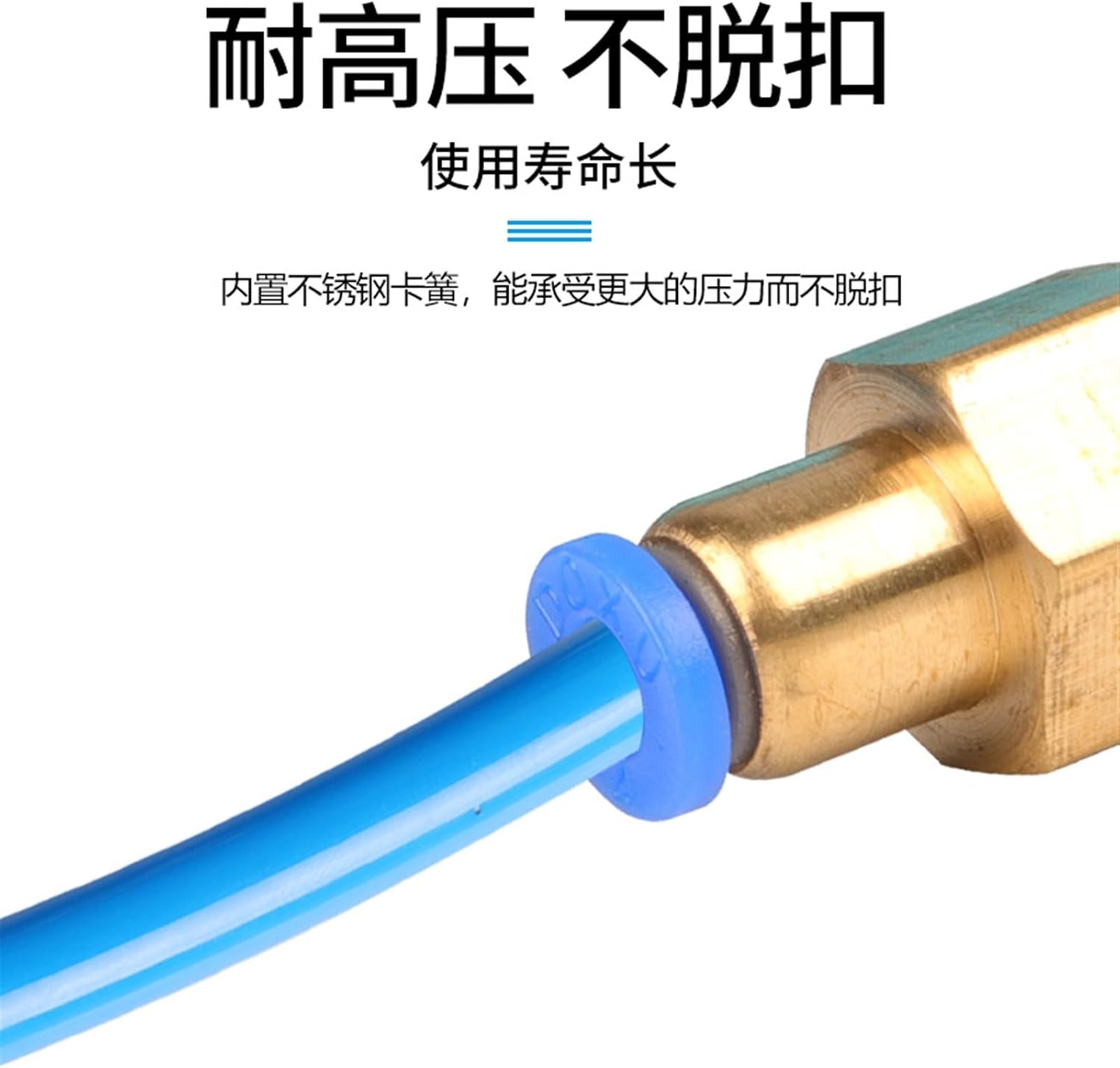 10pcs pneumatic component quick connector copper internal thread straight trachea quick PCF6-01/8-02/10-03/12-04(PCF14-03)