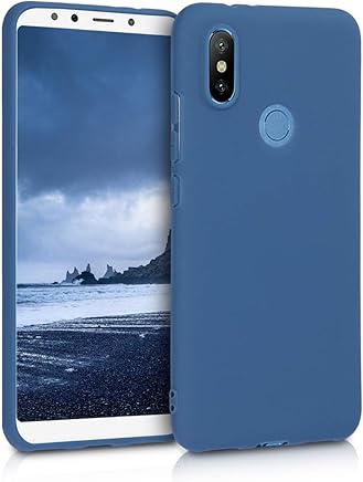 kwmobile Funda para Xiaomi Mi 6X / Mi A2 - Carcasa para m?vil en [TPU Silicona] - Protector [Trasero] en [Azul Marino]