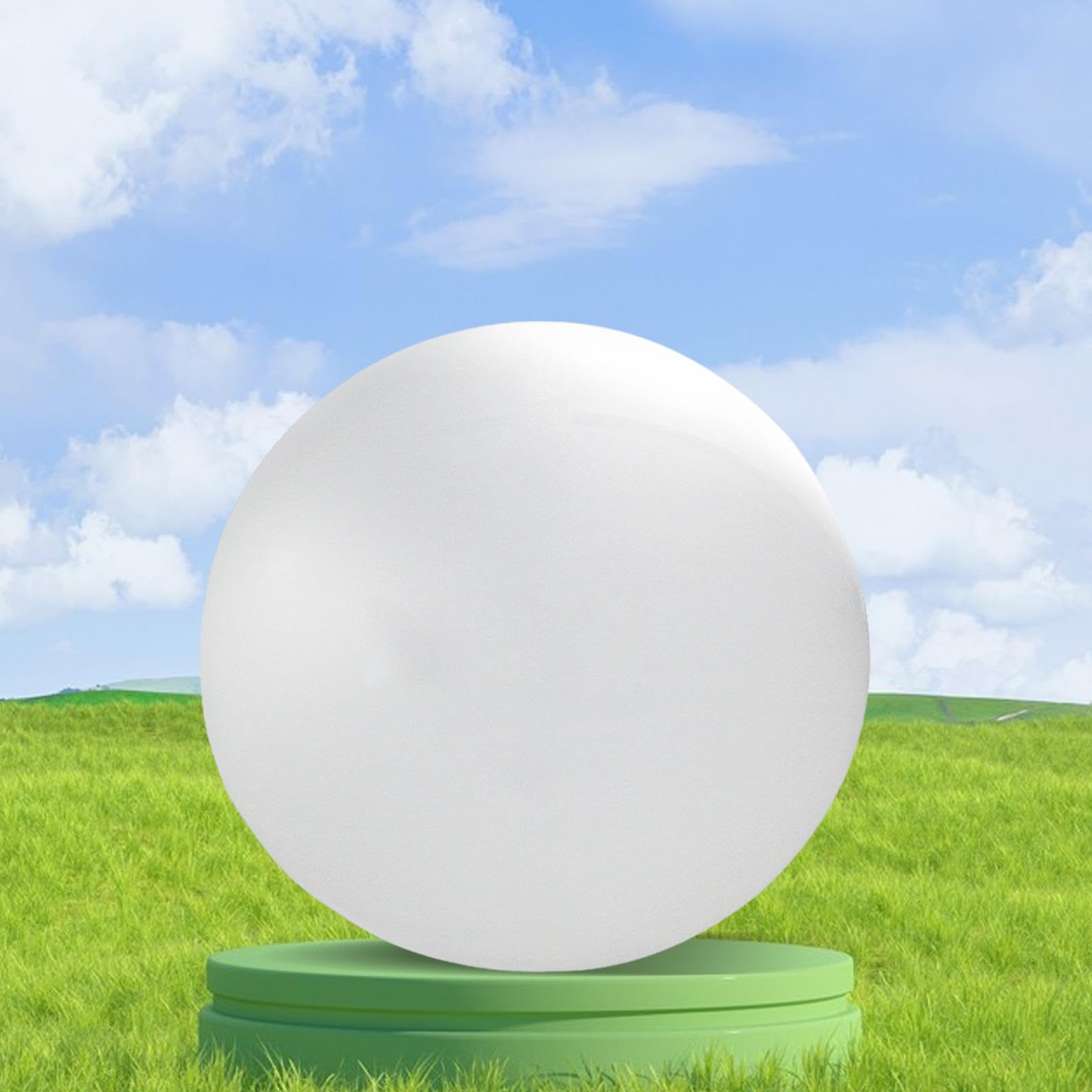 Globo Gigante Globo Inflable Globo Redondo Globo de Látex Fuerza Resistente Adecuado para Fiestas Científicas Shower Uso Profesional Mete, Blanco