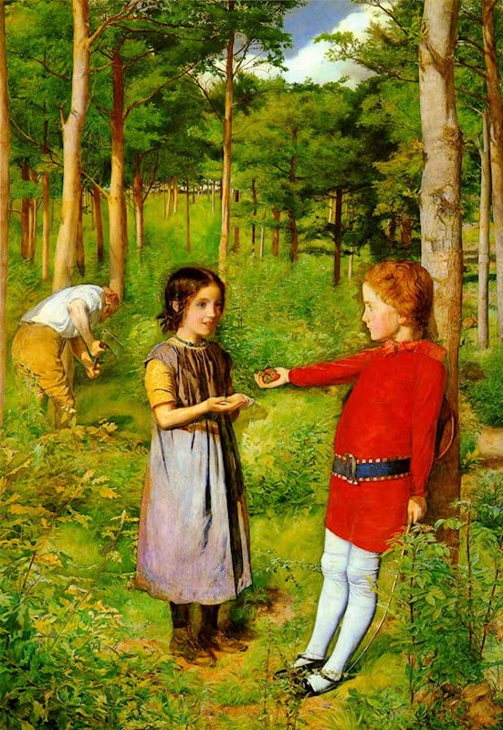 Poster la fille du bûcheron de John Everett Millais tableau graffiti art mural moderne 60x90cm