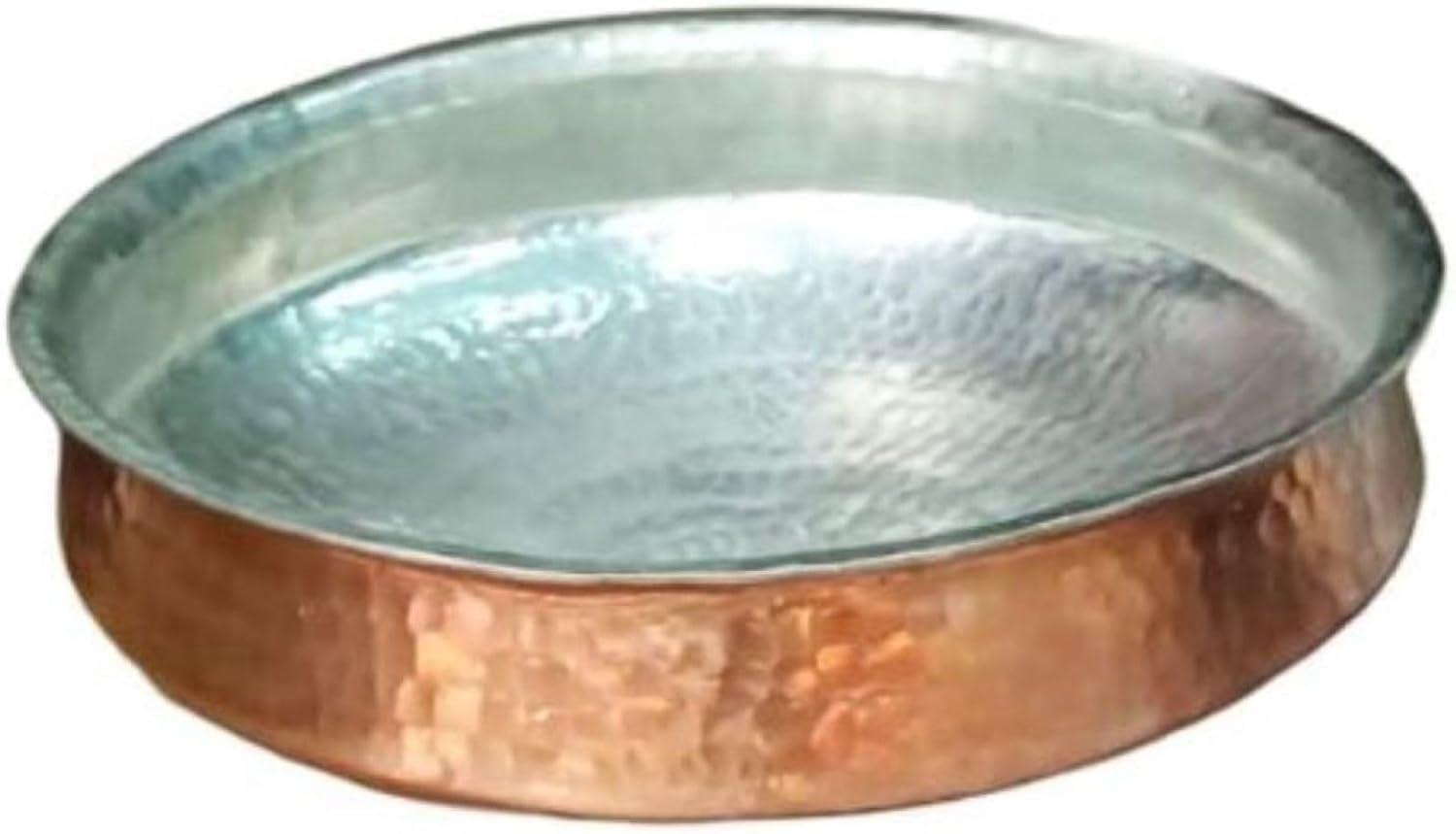Oferty USA 365 miedziany młotkowany kurczak Biryani Handi | Ciężka blaszana podszewka Lagan Handi | Naczynia kuchenne i garnek do serwowania | Naczynia kuchenne Indyjskie przybory kuchenne 3 litry