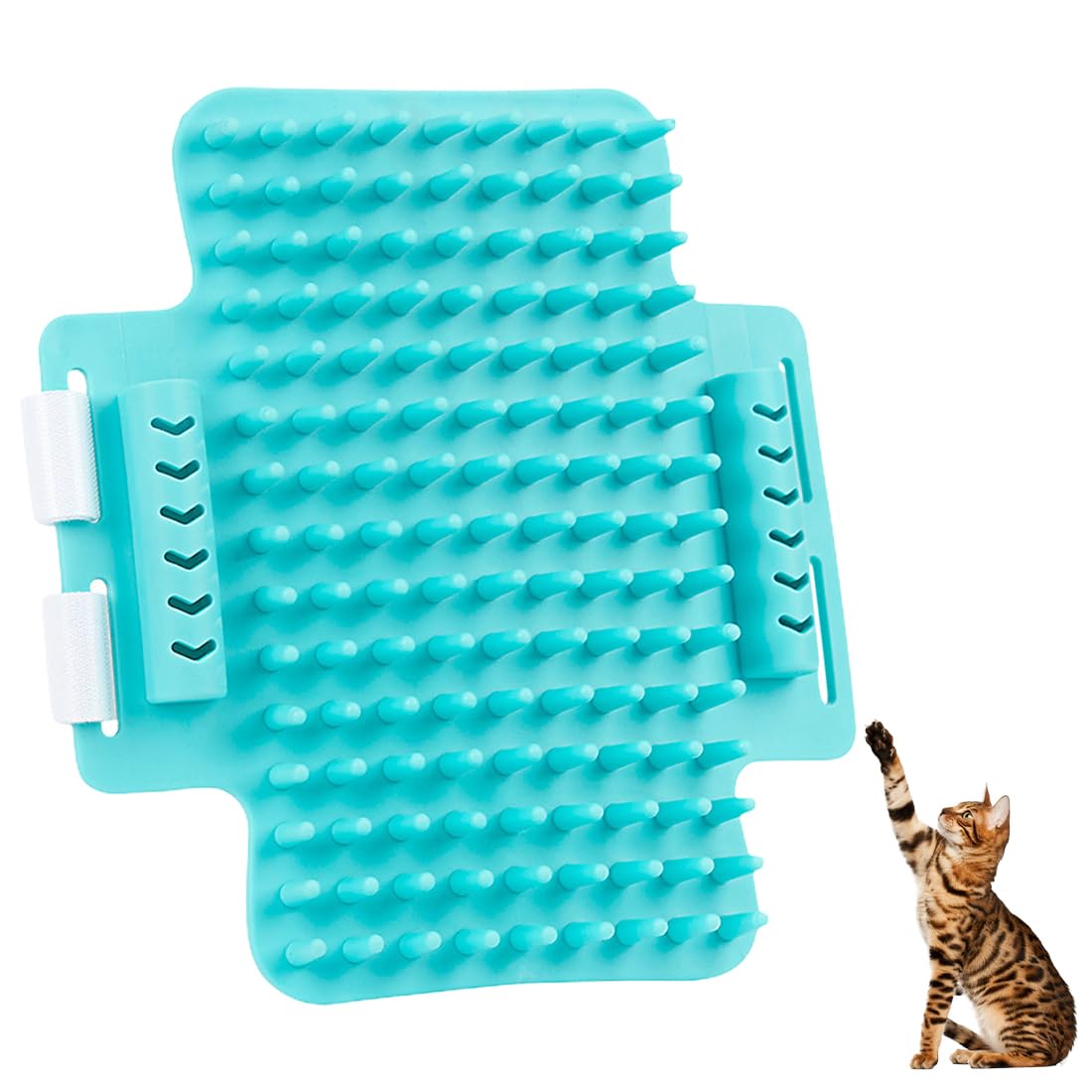Tadipri Cepillo De Masaje para Gatos, Gato Esquina De La Pared Masaje Peine Sin Hierba Gatera, Cepillo De Esquina para Gatos con Pieles Largas Y Cortas