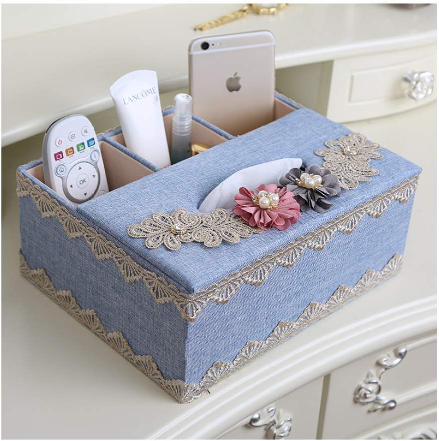 ATR Tissue Box Living Room Multi-Function Remote Control Storage Box Coffee Table Cloth Paper Box Napkin Tray Household Paper Pumping
