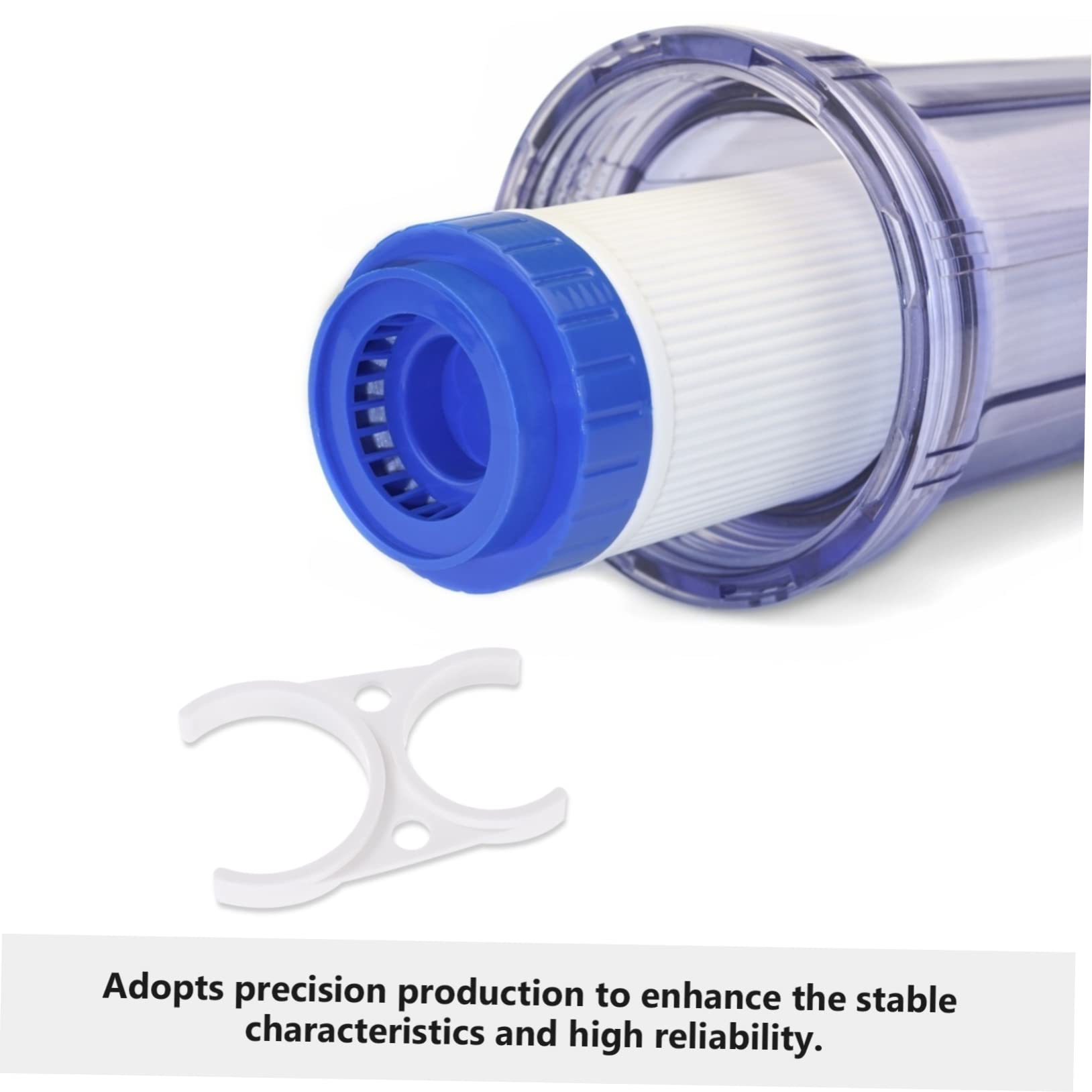 DOITOOL Morsetti per Filtri Dell’acqua e Clip di Fissaggio per Alloggiamento Filtro, Plastica Resistente, Doppia Clip per Filtri ad Inversa, Set da 10 Pezzi per Sistemi di Filtrazione