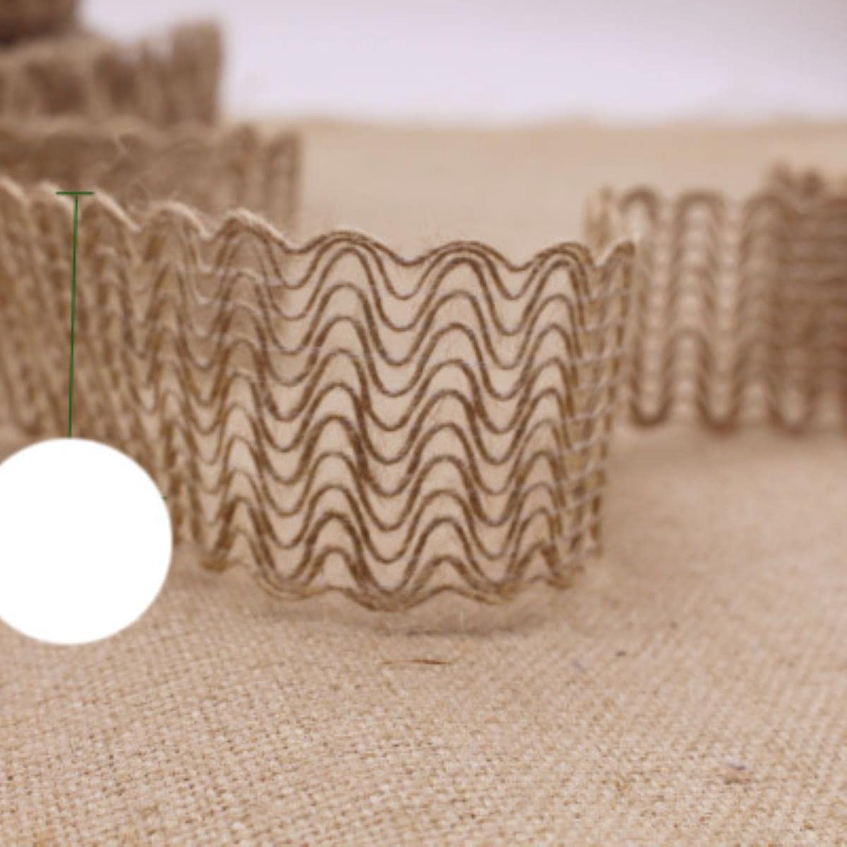 Mezcla de Estilos 10MM-60MM X11 Yardas / Lote Decoración de Boda rústica Cuerda de Yute Cuerda Trenzada Cordón de Bricolaje Suministros de Encaje Accesorios-40MM