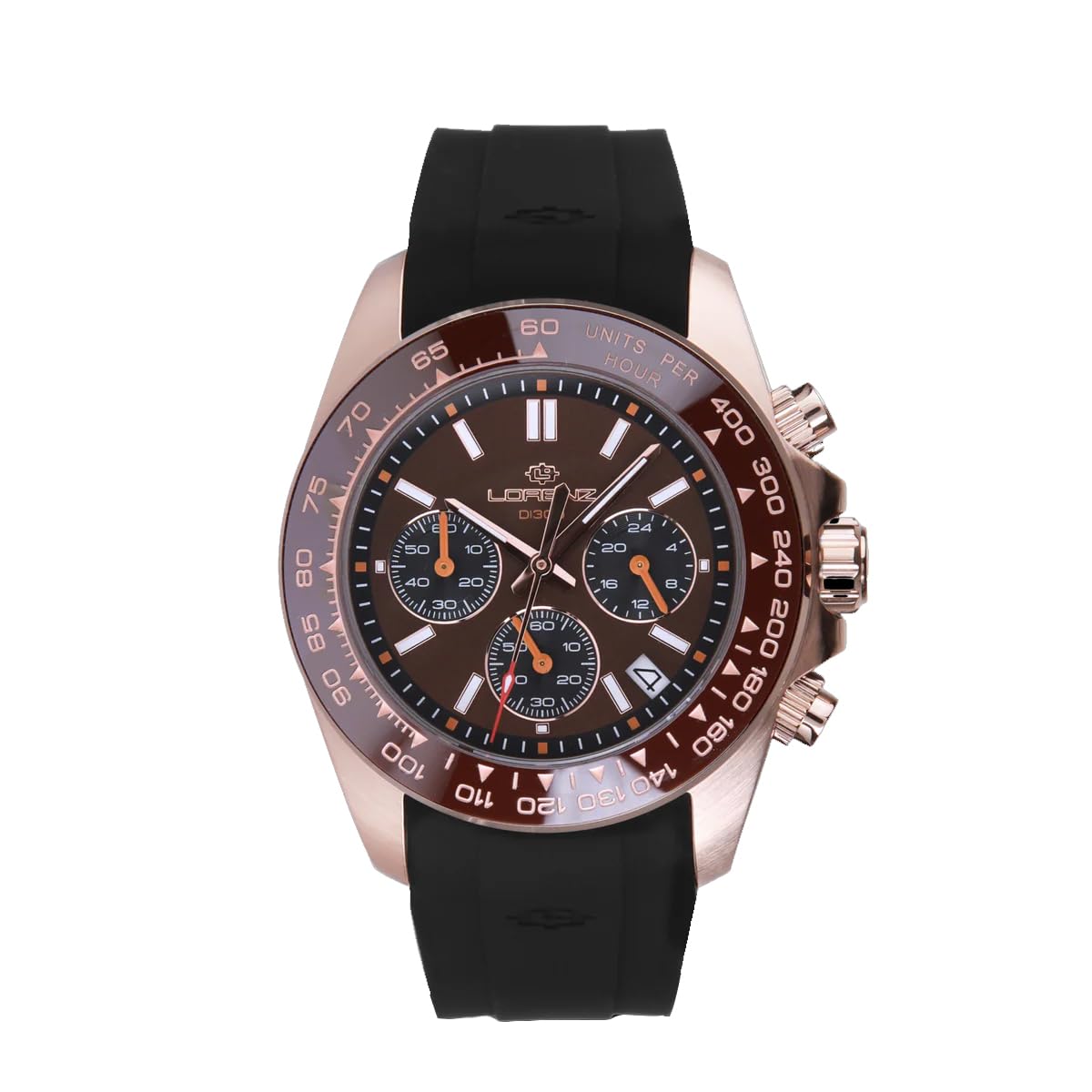 Lorenz DI300 Chronograph 030274DD - Orologio da Uomo Sportivo - Cronografo Subaqueo Professionale fino a 300 metri con Cinturino in Resina