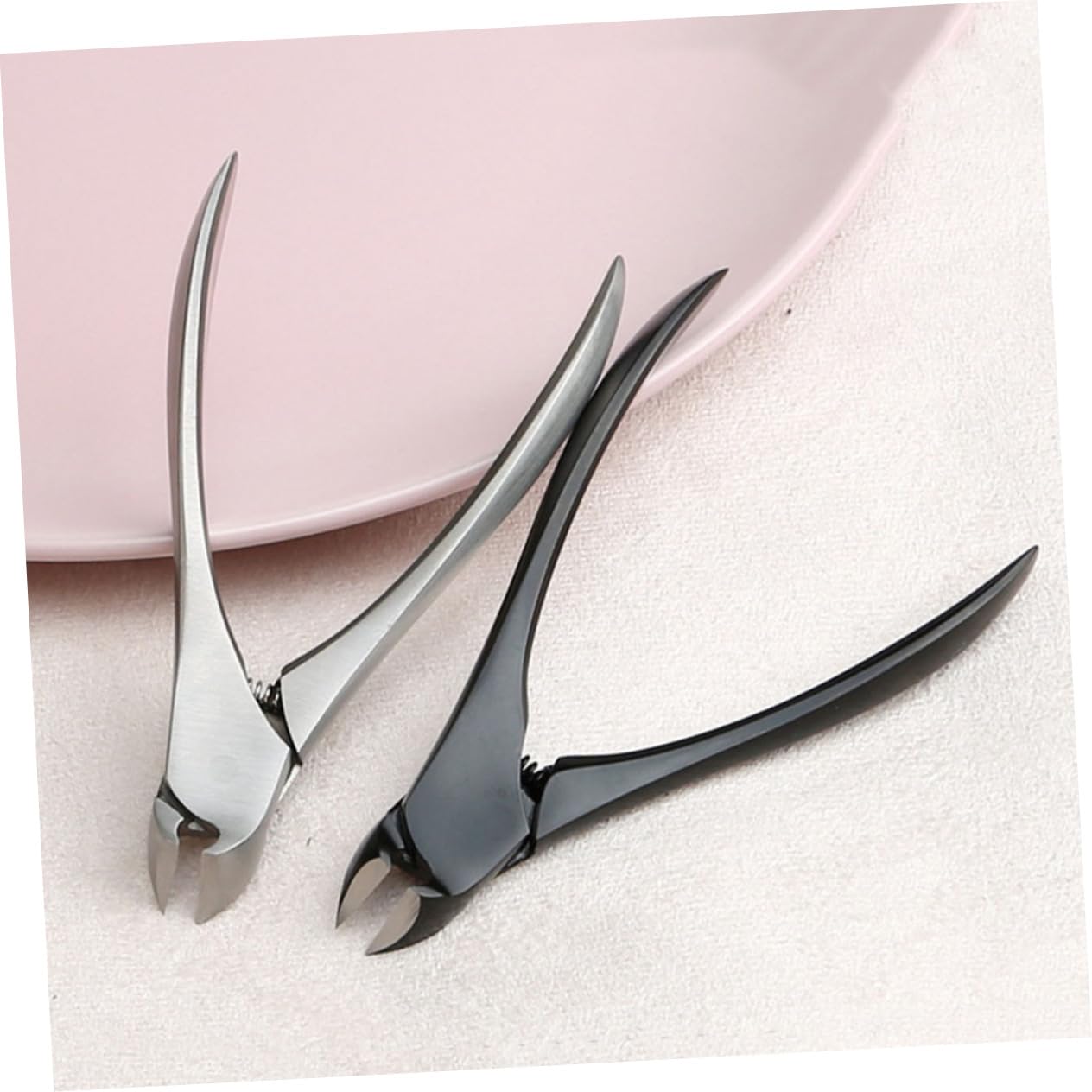Healeved 3piezas Cortaúñas Grueso Mango Antideslizante Para Pedicura Recortador De Uñas De Pies Diseño Ergonómico y Curvado Para Uñas Encarnadas y Espesas Herramienta De Manicura