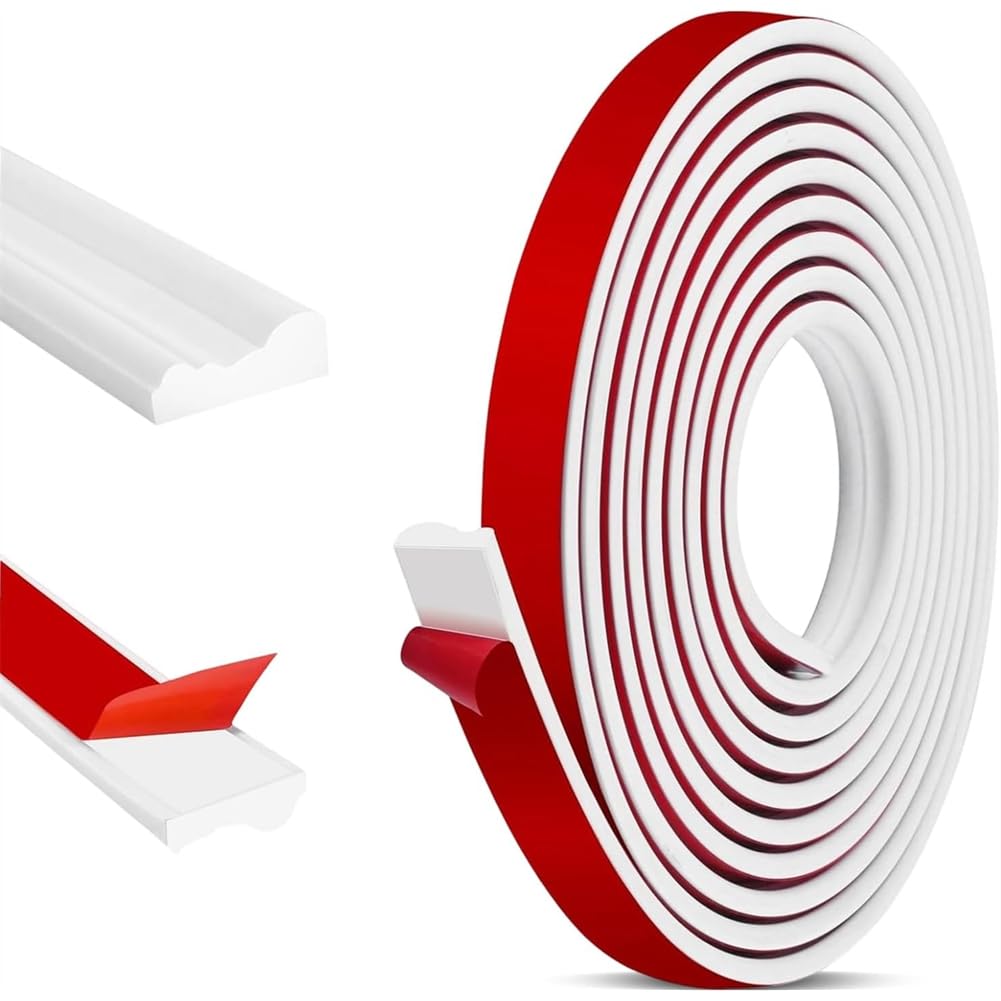 Hndhbfgrt Wall Moulding Peel and Stick 5M X 32MM Panels for Mirror Frames Chair Rails for Wall Protection Home Decorations