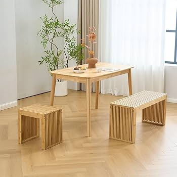 竹製 チェア ベンチ 椅子 和家具 レトロ リビング 寝室 インテリア 家庭用 Amazon｜VaLaVie ダイニングベンチ 玄関椅子 リビングルーム