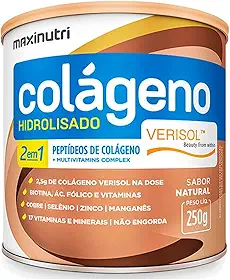 Colágeno Hidrolisado 2 em 1 VERISOL (250g) - Sabor Natural, MaxiNutri