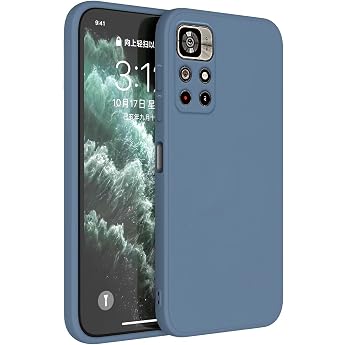 Topme Mobile Phone Case for Poco M4 Pro 5G / Redmi Note 11S 5G 6.6 Inches Protective Case Skin Protection Made of TPU Silicone Case - Lavender Grey