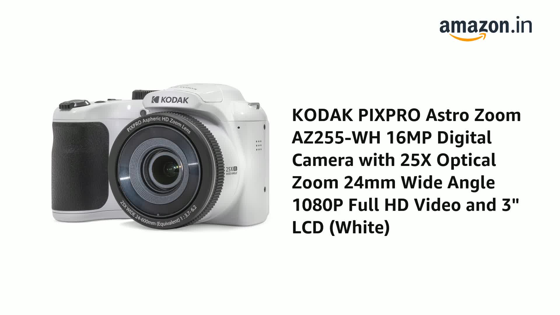 Buy KODAK PIXPRO Astro Zoom AZ255-WH 16MP Digital Camera with 25X